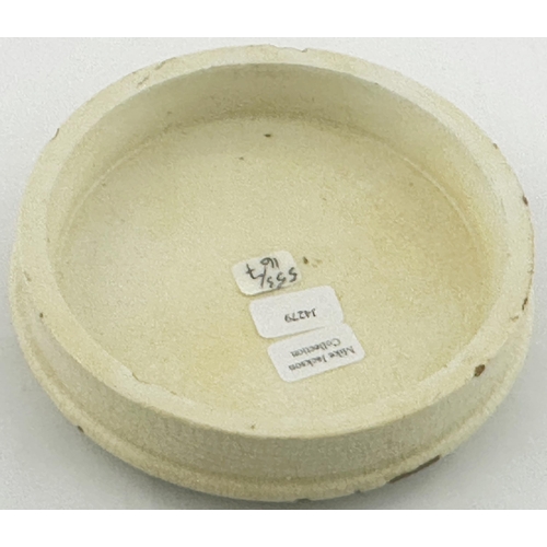 596 - SCOTTISH OINTMENT POT LID. (APL pg 553, 167) ins diam. Very impressive extra large size lid. DALES K... 