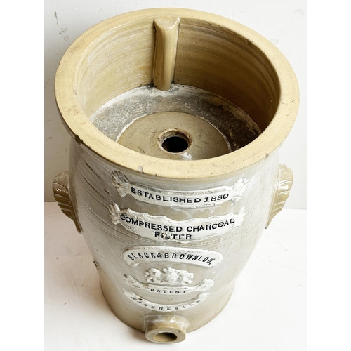 325 - MANCHESTER WATER FILTER. Impressed to front. ESTABLISHED 1830/ COMPRESSED CHARCOAL FILTER/ SLACK & B... 