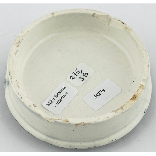 478 - F S CLEAVERS BEARS GREASE POT LID. 2.8ins diam. Five lines of different letter styles, lid price ?PE... 