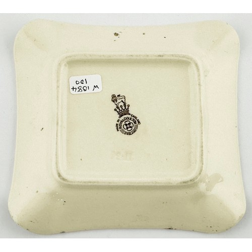 449 - DUDLEY ASH TRAY. 4.9 x 5.2ins. DOULTON & CO LIMITED/ SPRINGFIRLD, DUDLEY/ SANITARY DEPARTMENT. To ce... 