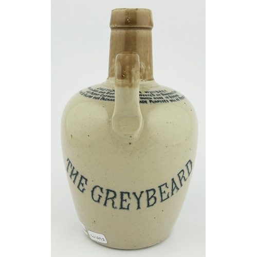 304 - GLASGOW HEATHER DEW WHISKEY JUG. 7.25ins tall. Great image of 2 kilted men to front with rear direct... 