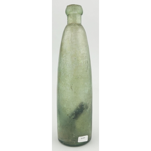 311 - BARRETT & ELLERS STICK BOTTLE. 9ins tall. Embossing to both sides. HALIFAX AERATED WATER CO LIMITED.... 