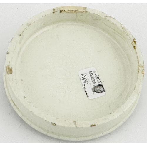 488 - PLYMOUTH & DEVONPORT CARBOLIC POT LID. (APL pg 86, 58) 2.9ins diam. Blue transfer. Wide outer border... 