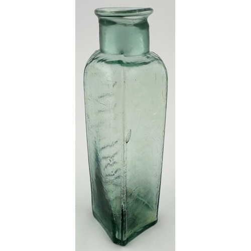 451 - LONDON MUSTARD BOTTLE. 6 ins tall. Another great bluey aqua coloured glass utility, narrow rolled li... 