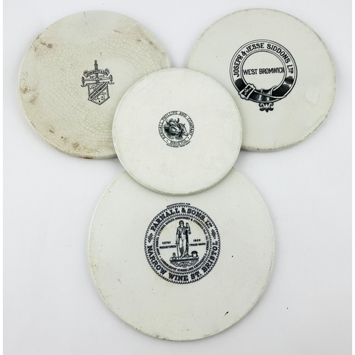 474 - BRISTOL SHOP SCALES PLATE. 8ins diam. Large scales of justice pictorial to centre, decorative outer ... 