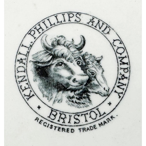 475 - BRISTOL SCALES PLATE. 5.8ins diam. Detailed cow & calf centre pictorial (regd t.m.), outer lettering... 