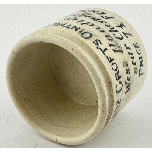 530 - MRS CROFTS OINTMENT POT. OP p64. Nothing is known about this manufacturer from a small Derbyshire ha... 