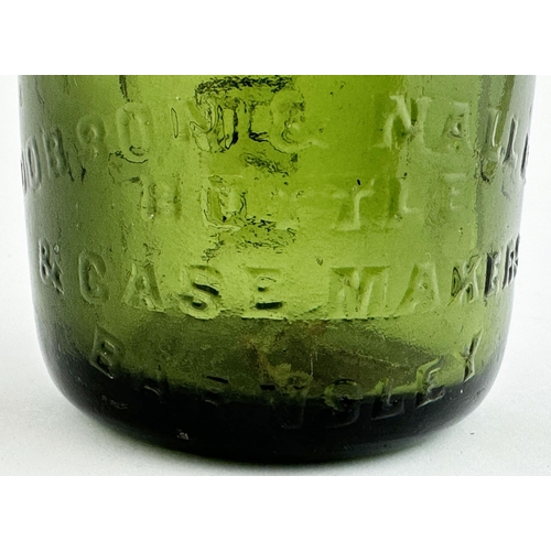 534 - HALL BREWERY ELY CODD BOTTLE. 10oz mid bright green glass. An exceptionally well embossed example, f... 