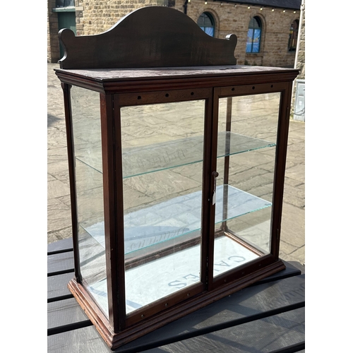 1 - HYDE & COS CAKES & BISCUITS DISPLAY CABINET. 33.7 ins high, 25.9ins wide, 12.8ins deep. A really fin... 