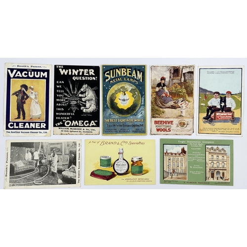 36 - ADVERTISING POSTCARDS GROUP. Each approx. 5.4 x 3.3ins. A good mixed range from Scottish ones to Iri... 