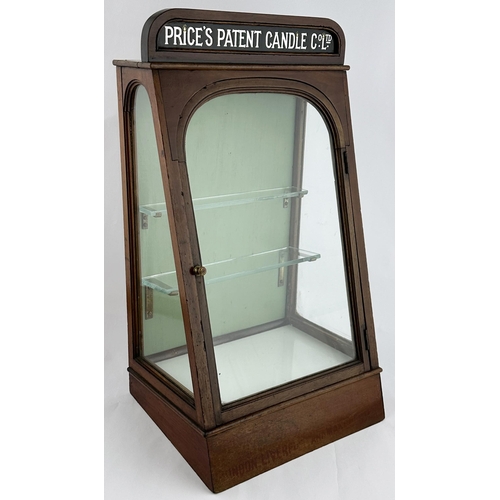 6 - PRICES PATENT CANDLE COMPANY SHOP DISPLAY CABINET. 18ins tall, 7.7ins deep, 10.3ins wide. A delightf... 