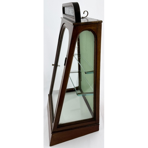 6 - PRICES PATENT CANDLE COMPANY SHOP DISPLAY CABINET. 18ins tall, 7.7ins deep, 10.3ins wide. A delightf... 