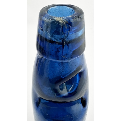 119 - EMMERSON BROTHERS NEWCASTLE BLUE CODD BOTTLE. ((Nothing But the Blues p43). 7.2ins tall. Standard bl... 