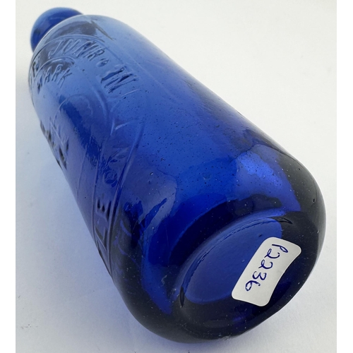 122 - . R EMMERSON JNR UPRIGHT MINERAL WATER CYLINDER. ((Nothing But the Blues p53). 7.1ins tall. Brillian... 