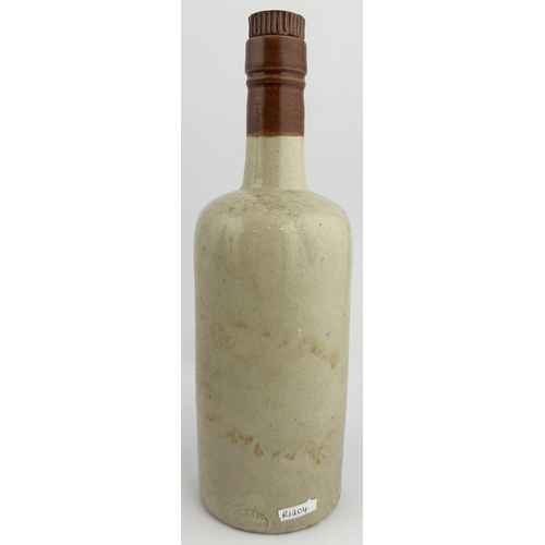 134 - EDINBURGH & LEITH HOURSEHOLD AMMONIA BOTTLE. DP p130 AS-4. 11ins tall. Off white stoneware cylinder,... 