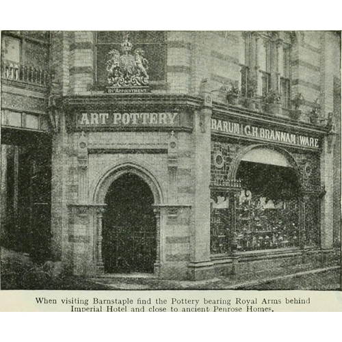 42 - THE GREAT DUNLOP TYRE DEAL OF FIVE MILLIONS BRANHAM (BARNSTAPLE) MADE JUG. 6ins tall. Wonderful eart... 