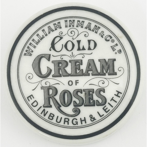 82 - EDINBURGH & LEITH POT LID. (APL pg 540, 45) 2.8ins diam. Black transfer darker than the picture, out... 