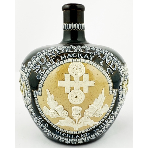 92 - SUNDERLAND GRANT MACKAY ARTWARE WHISKY JUG. WG p83. 6.9ins tall. Amongst the most impressive of the ... 