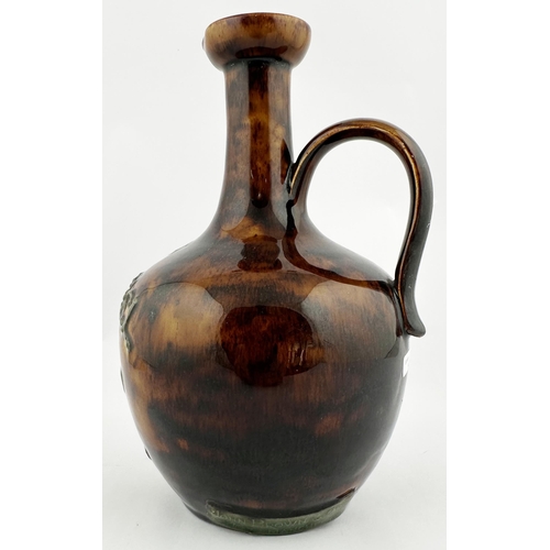 93 - JOHN BROWN & CO MANCHESTER MOSSGIEL BLEND DOULTON ARTWARE WHISKY JUG. WG p31. 9.3ins tall. Stoneware... 