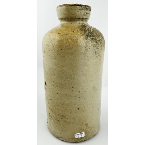 148 - COOPERS DAMSONS JAM SLAB SEALED PRESERVE JAR. 9.1ins tall. Truly stunning early salt glaze (highly v... 