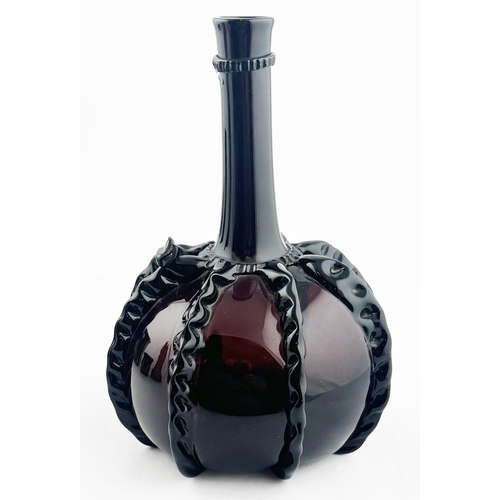 157 - DUTCH DECANTER. 8.5ins tall. A quite spectacular and impressive, sharply pontilled Dutch or Belgian ... 