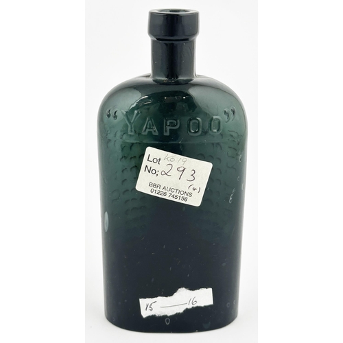 9 - AMMONIA POISON BOTTLE. (DP p123 AG-2, type 2). 6.3ins tall. A spectacular near black/ deep teal gree... 