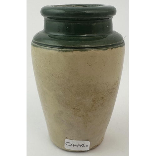 444 - JORDAN & PAWLEY PRIMROSE DAIRY CREAM POT. 3.8ins tall. A medium size pot from this Kent dairy - King... 