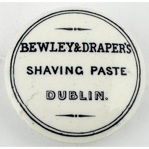 50 - DUBLIN POT LID. (APL pg198, 35) 2.5ins diam. A very plain design three lines of writing in black. BE... 