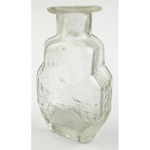 596 - TURLINGTONS BALSAM OF LIFE PONTILLED MEDICINE BOTTLE. 2.4ins tall. Exquisite lead (clear) glass, so ... 