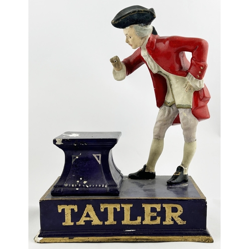 148 - TATLER PLAIN OR CORK TIPPED CIGARETTES ADVERTISING FIGURE. 15ins tall. Full period dressed figure at... 