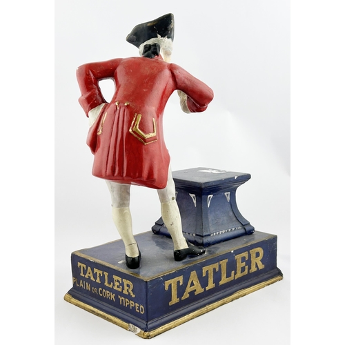 148 - TATLER PLAIN OR CORK TIPPED CIGARETTES ADVERTISING FIGURE. 15ins tall. Full period dressed figure at... 