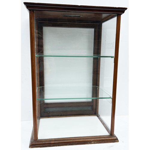 242 - SCRIBBANS & CO RICH CAKES CABINET. 27.25 x 19 x 14.5ins. Mid brown colour wood. Rear loading door (c... 