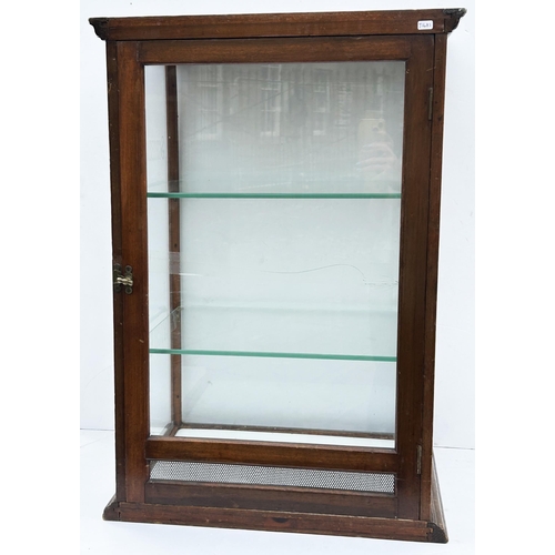 242 - SCRIBBANS & CO RICH CAKES CABINET. 27.25 x 19 x 14.5ins. Mid brown colour wood. Rear loading door (c... 