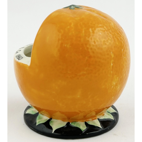 264 - 1890-1960 F C GOODING FRUIT OF EXPERIENCE ORANGE. 3.3ins tall. A colourful spherical orange shape, n... 