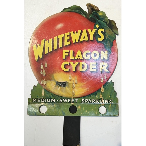 270 - WHITEWAYS FLAGON CIDER STAND UP SHOP SHOWCARD. 14 x 22ins. Multicoloured image of large, juicy, appl... 