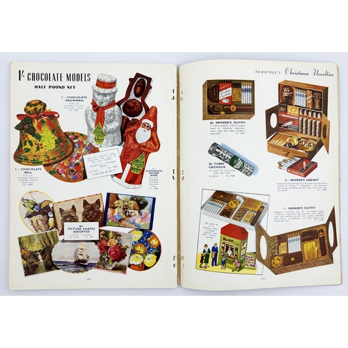 36 - ROWNTREES 1939 CHRISTMAS CHOCOLATE BOXES CATALOGUE. 8.25 x 11.25ins. Full colour catalogue of chocol... 