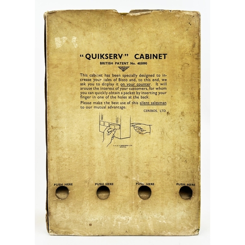 63 - BISTO GRAVY 3D SHOP QUICKSERV SHOP CABINET. 12.7 x 8.9 x 2.7ins. An extraordinary & novel cardboard ... 