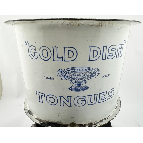 68 - GOLD DISH TONGUES BUTCHERS COUNTER TOP SLICER. 11.9ins tall. Quite remarkable, heavy duty, butchers ... 