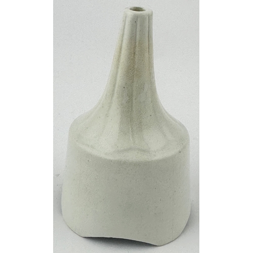 316 - BLACKPOOL PIE FUNNEL. 3.2ins tall. Shapely, ribbed top section, off white ceramic funnel. Front full... 