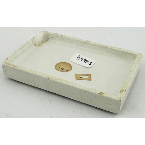 321 - LONDON TOOTH PASTE POT LID. (APL p320, 88a) 3.5 x 2.1ins diam. Rectangular THE HOVENDEN/ TOOTH PASTE... 