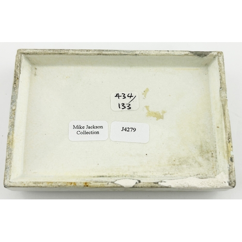 326 - MANCHESTER TOOTH PASTE POT LID. (APL p434, 133) 3.7 x 2.5 ins diam. Rectangular, strong black transf... 