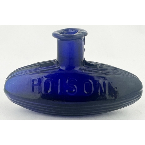 346 - SUBMARINE POISON BOTTLE. (PD p24, WF1). 2.25ins tall. The middle size of the set of three UK classic... 