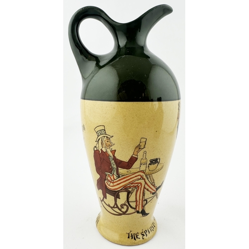 416 - DEWARS SPIRIT OF FRIENDSHIP WHISKY JUG. (WG p59). 8.9ins tall. (WG, p59). Unusual stretched lozenge ... 