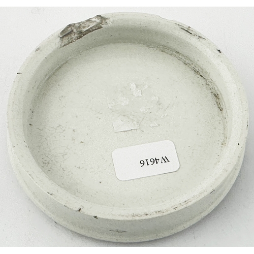 437 - CHERRY TOOTH PASTE POT LID. (APL p648, 95) 2.7ins diam. Black transfer, solid line borders. PRESERVE... 