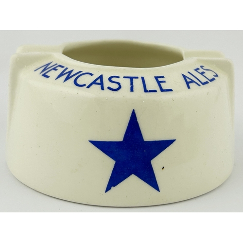 57 - NEWCASTLE ALES ASHTRAY. 4ins diam. Mintons base p.m.