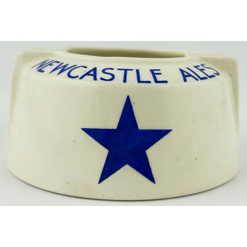 57 - NEWCASTLE ALES ASHTRAY. 4ins diam. Mintons base p.m.