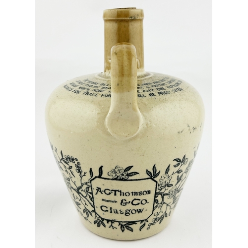 9 - JEROBOAM ROYAL BLEND WHISKY JUG. 7.5ins tall. Heavily decorated, stag t.m. A C THOMSON/ & CO/ GLASGO... 