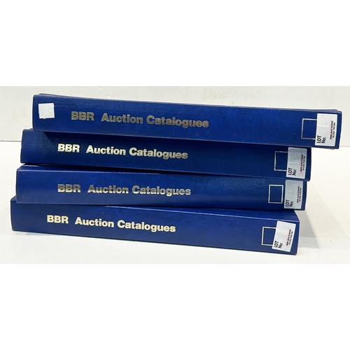 192 - BBR AUCTION CATS. Mixed years 1998-2005. Four folders full. Good. (4)