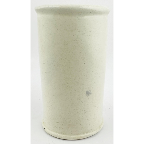 67 - CARRICKS CUMBERLAND CLOTTED CREAM POT. 4.7ins tall. Black transfer several decorative lines of writi... 