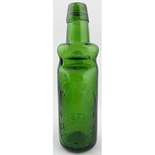 86 - WORTHING DATED BULB NECK CODD BOTTLE. 9ins tall. 10oz bulb neck, pronounced bulb & unusual long neck... 